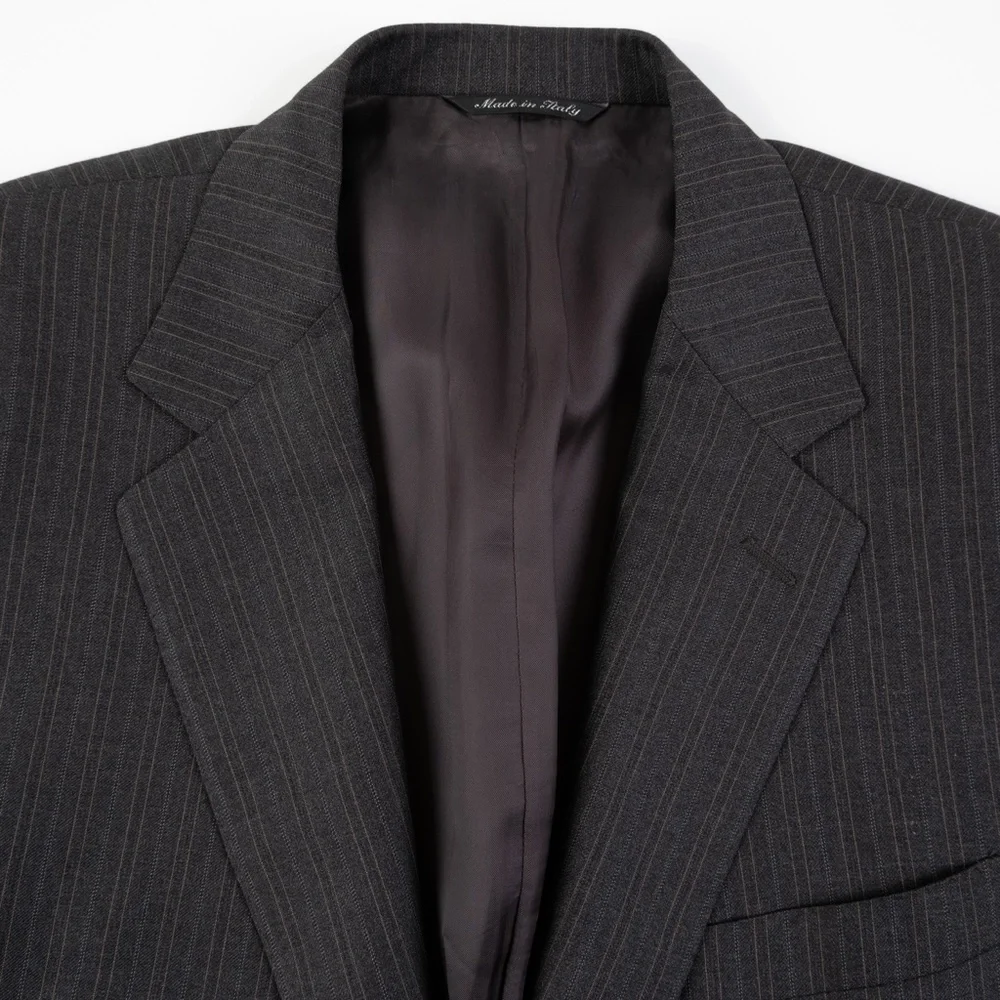 CANALI grey pinstripe blazer Made in Italy size US 42 (Italy 52)